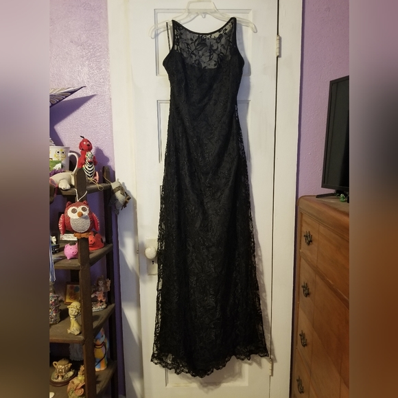 Jessica McClintock Dresses & Skirts - Scott & Jessica McClintock Vintage Black Lace Dress